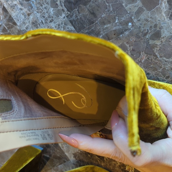 Sam Edelman Velvet Codie boots rust mustard - Picture 8 of 12